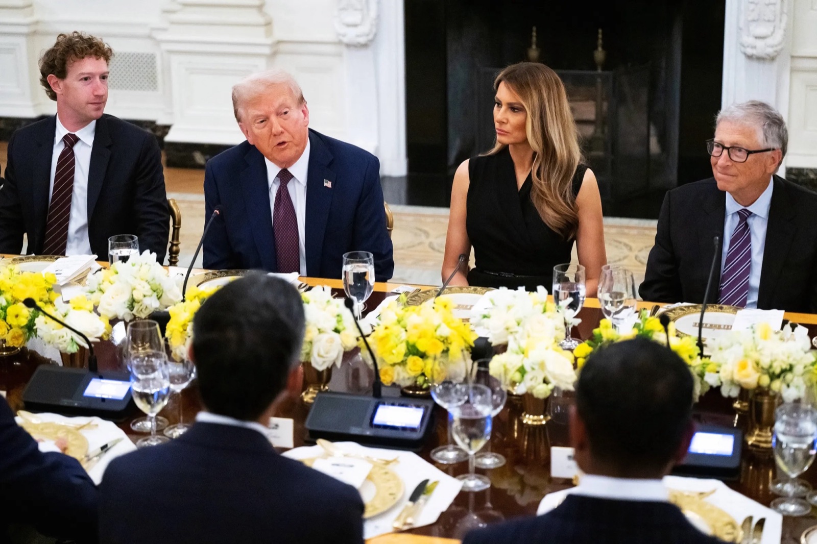 Tech CEOs at Donald Trump's second inauguration, January 2025.